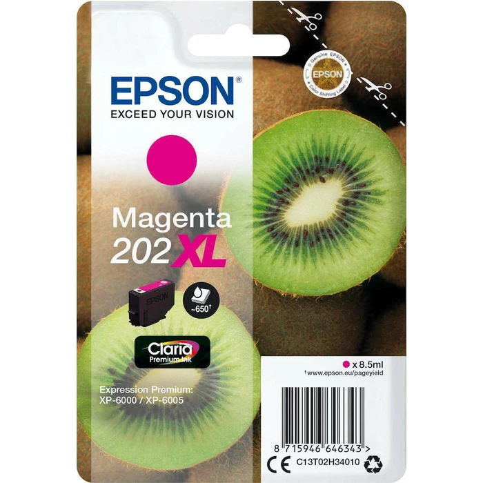 Μελάνι Epson magenta Claria Premium 202 XL T 02H3