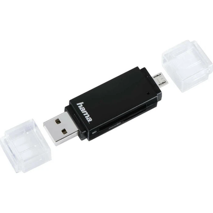 Card Reader Hama USB 2.0 OTG Basic SD/microSD black