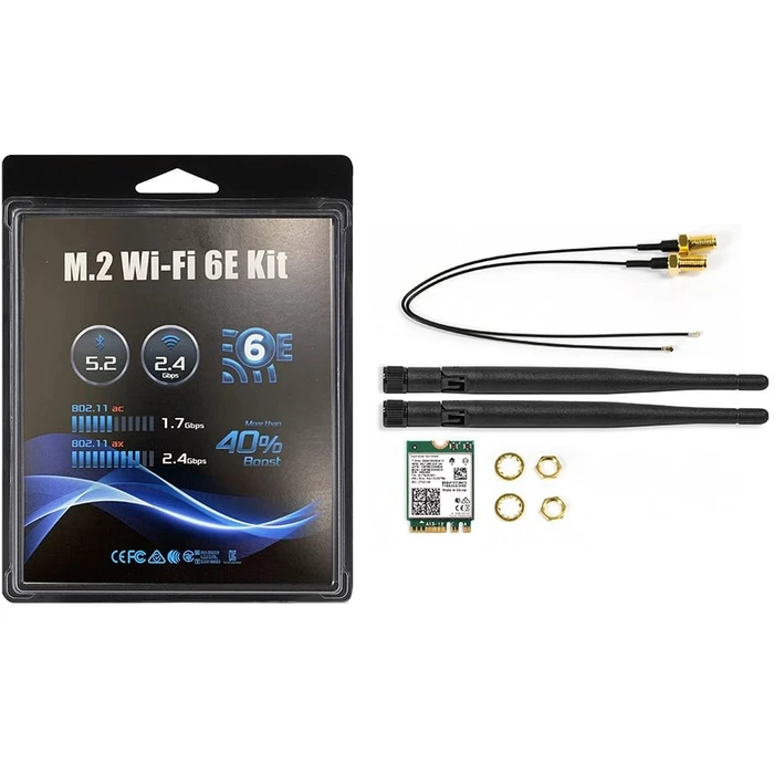 Κάρτα Δικτύου ASRock Deskmini M.2 WiFi6e Kit (AX210)