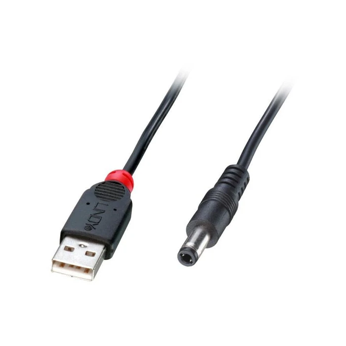 Καλώδιο USB Lindy USB A - DC 5.5/2.1mm 1.5m