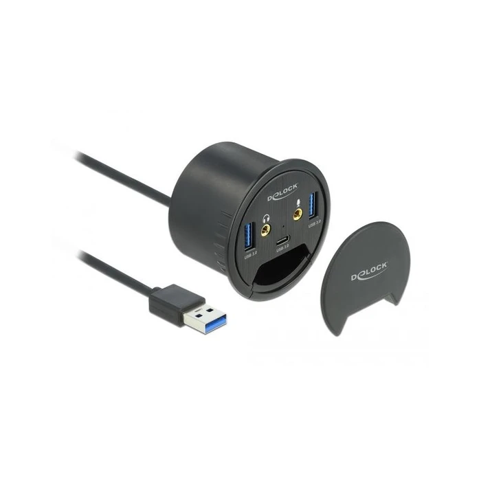USB Hub DELOCK 3Port 1x Typ-C / 2x Typ-A + HD-Audio Ports