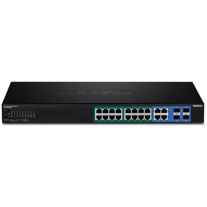 Network Switch TRENDnet 20-port Gigabit Web Smart POE+ w/ 2 SFP
