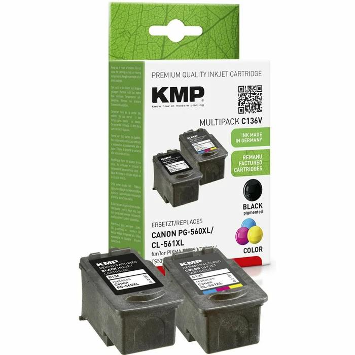 Μελάνι Συμβατό KMP C136V Promo Pack w. Canon PG560/CL561