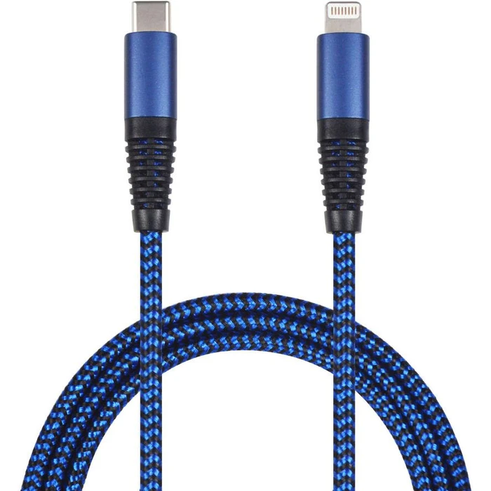 Καλώδιο USB 2GO blue 100cm USB Type-C - Lightning Apple