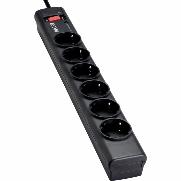 Πολύπριζο Ασφαλείας Eaton Protection Strip PS6D - surge protector - 2500 Watt