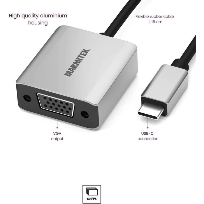 Αντάπτορας USB Marmitek Connect USB-C to VGA