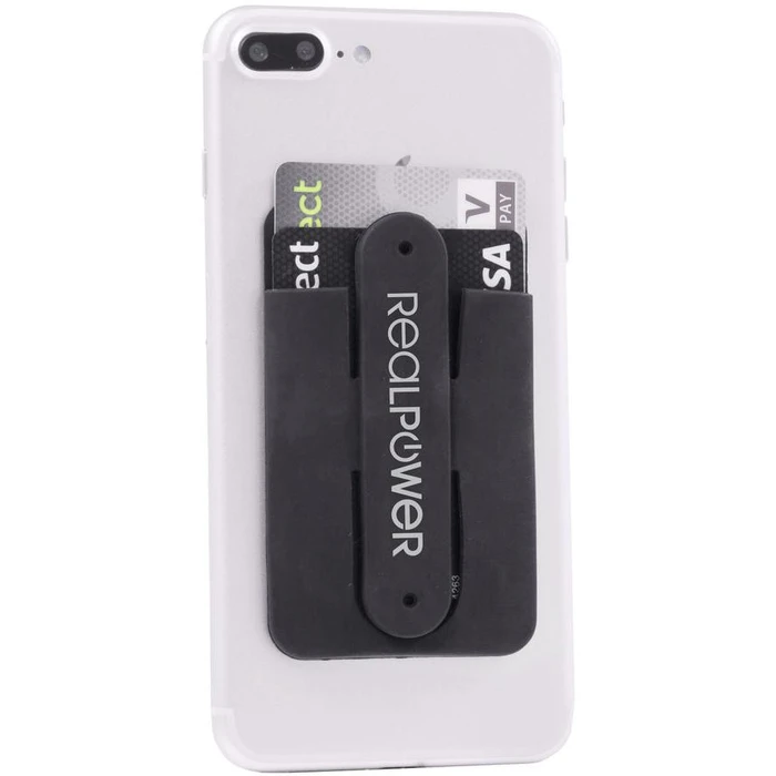 Βάση smartphone RealPower smart Wallet stand including card slot (249866)