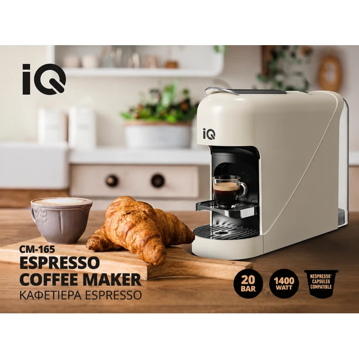 IQ CM-165 ΚΑΦΕΤΙΕΡΑ ESPRESSO 1400 WATT