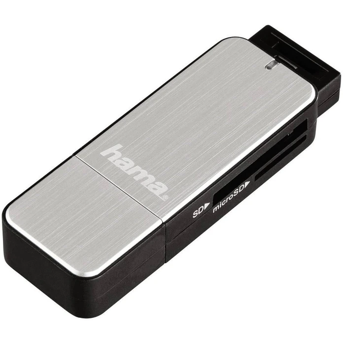 Card Reader Hama USB 3.0 Multi SD/microSD Alu black/silver
