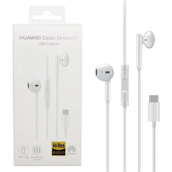 Handsfree Ακουστικά Huawei Type-C CM33 White