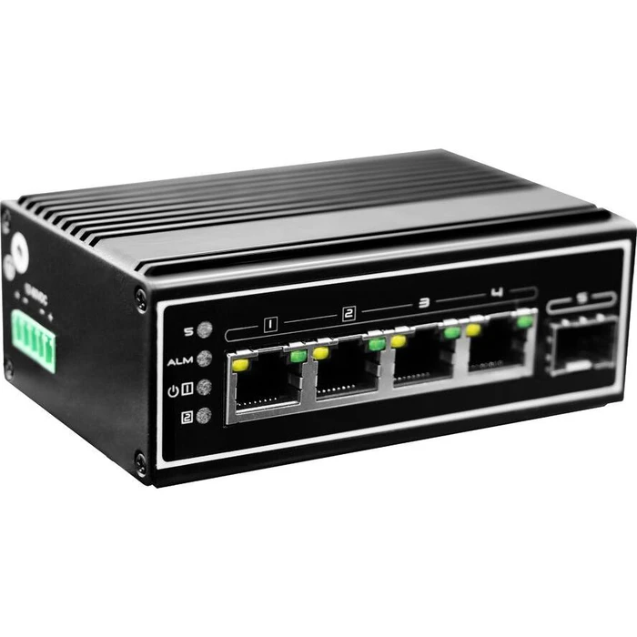 Network Switch LevelOne 4x GE IGP-0502 Industrie xGSFP 120W 4xPoE+