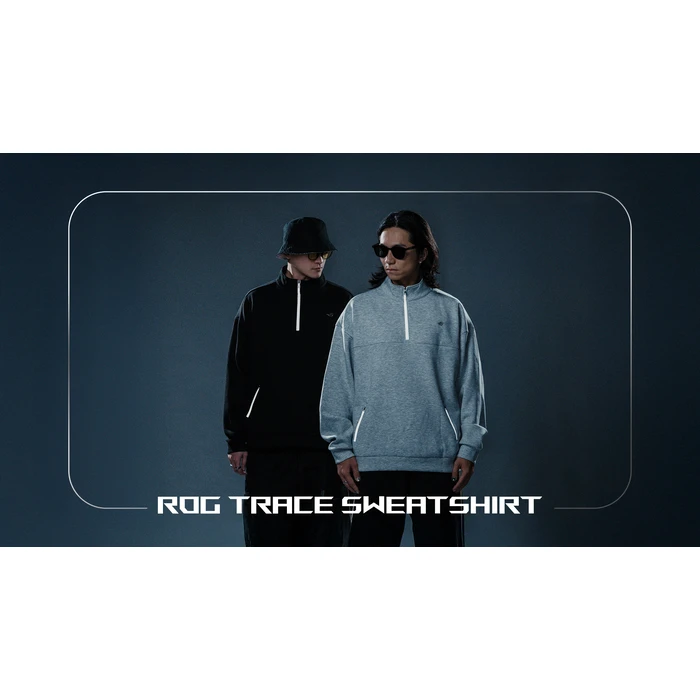 ASUS ROG Φούτερ (Sweatshirt) CL1004 Γκρι 3XL