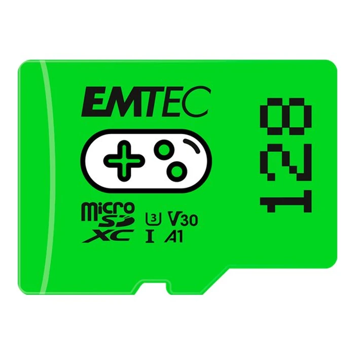Κάρτα Μνήμης microSD 128GB EMTEC SDXC CL.10 UHS1 U3 V30 A1 Gaming