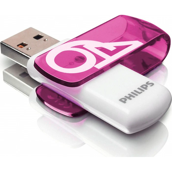 USB Flash 64GB Philips USB 2.0 2-Pack Vivid Edition Magic Purple