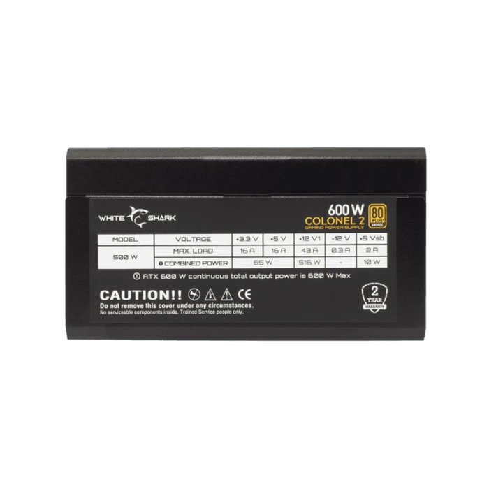 Τροφοδοτικό 600W White Shark GPSU-B600S COLONEL-2 80+ BRONZE FULL MODULAR
