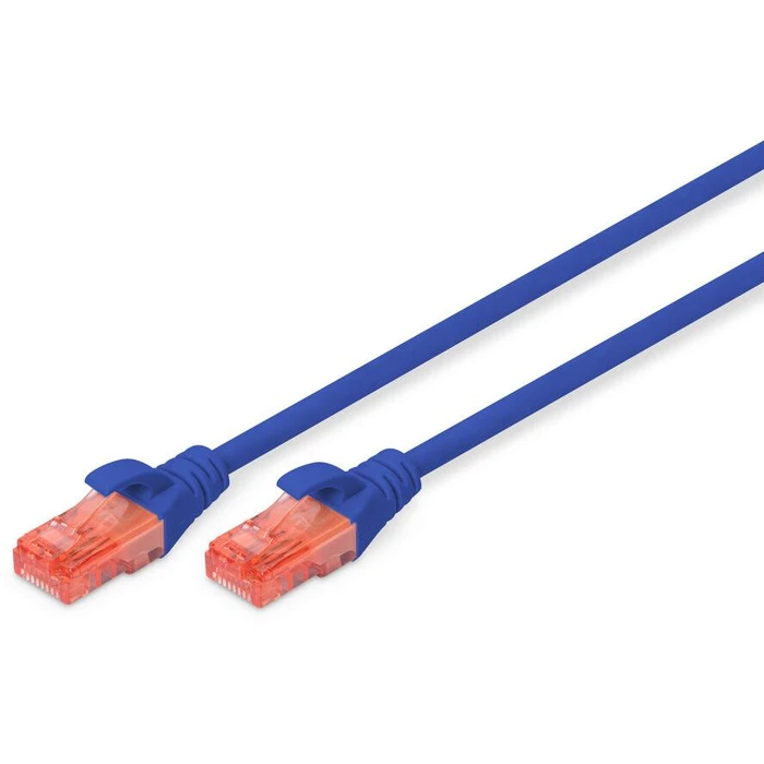 Καλώδιο Δικτύου Digitus Cat6 U/UTP 2xRJ45 1.0m Blue LSZH