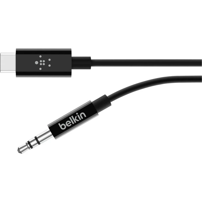 Καλώδιο 3.5mm Belkin RockStar Aud./USB-C 0,9m black F7U079bt03-BLK