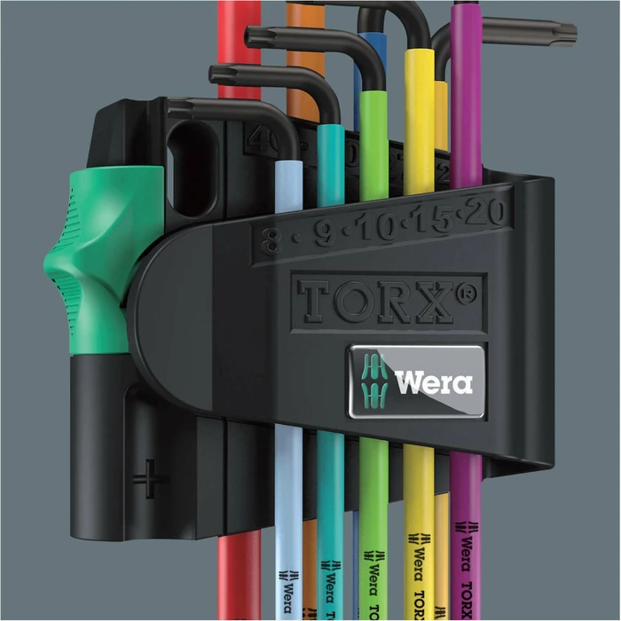 Σετ Allen Wera 967/9 TX BO Multicolour 1 L-Key Set for TORX, BlackLaser