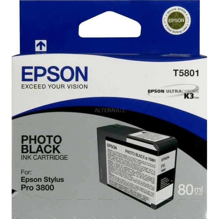 Μελάνι Epson photo black T 580 80 ml T 5801