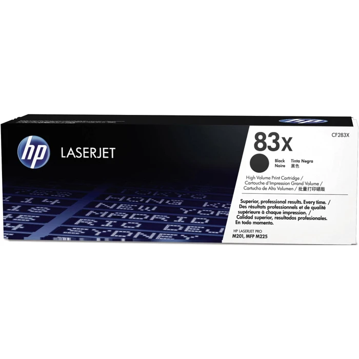 Toner HP 83X - High Yield - Black - LaserJet - (CF283X)