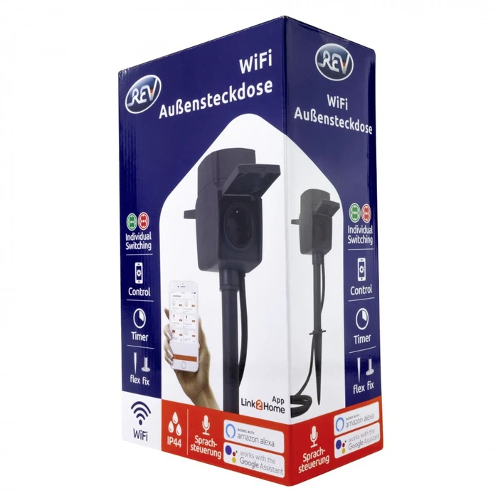 Εξωτερική Πρίζα Ρεύματος Wi-F REV Link2Home 2-fold