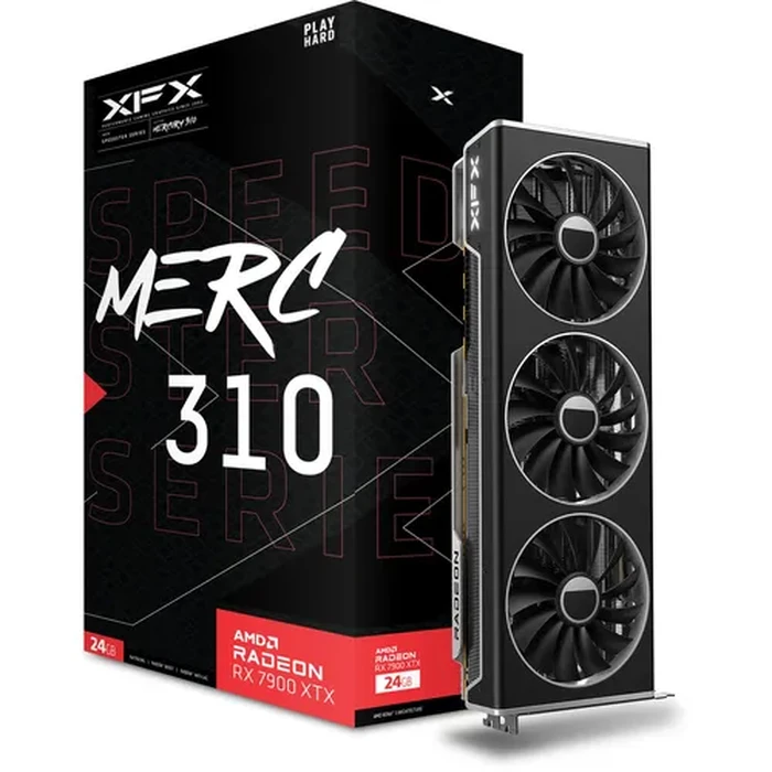 Κάρτα Γραφικών XFX RX 7900XTX Black Gaming MERC 310 24GB GDDR6 HDMI 3xDP