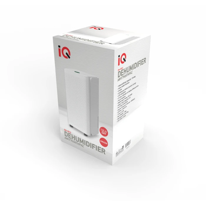 Αφυγραντήρας IQ DH-3512 με Συμπιεστή και Ιονιστή 12lt