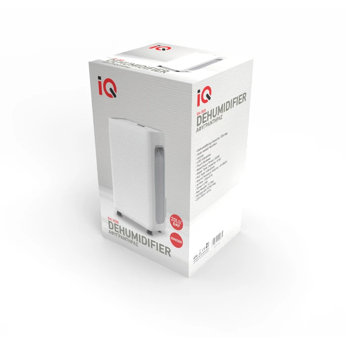 Αφυγραντήρας IQ DH-3520 με Συμπιεστή και Ιονιστή 20lt