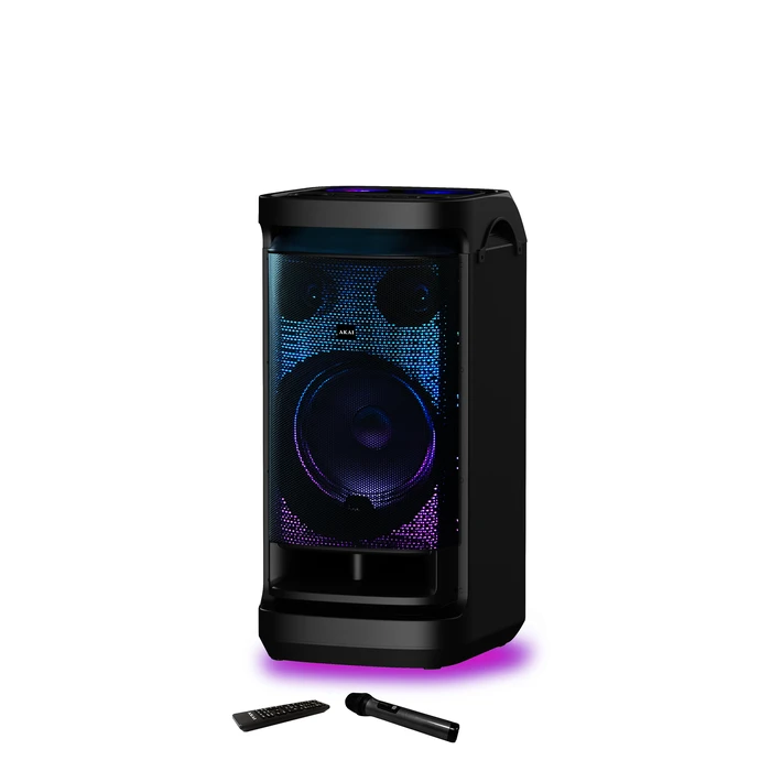 Party Speaker AKAI DJ BY6L with Battery and DiscoBall Lights Bluetooth 5.0 12 inches 150W RMS