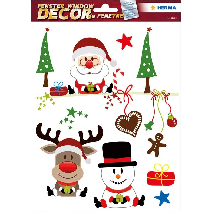 Χριστουγεννιάτικα Αυτοκόλλητα Herma window pictures motifs 25 pieces.