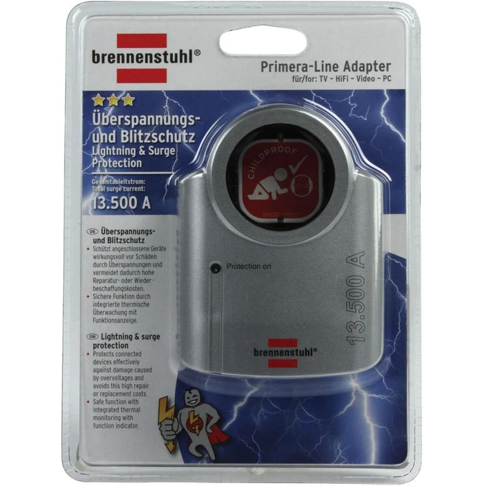 Αντάπτορας ρεύματος overvoltage protection Primera-Line Brennenstuhl 13.5kA