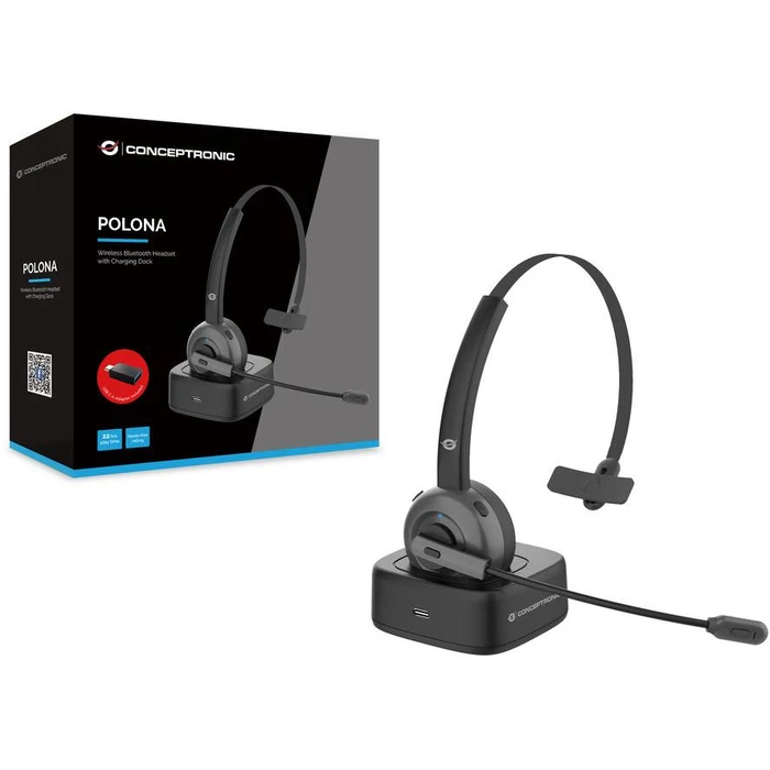 Multimedia Headsets Conceptronic Wireless Bluetooth with charger sw