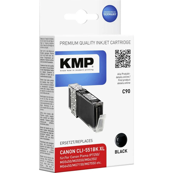 Μελάνι Συμβατό KMP C90 black for Canon CLI-551 BK XL