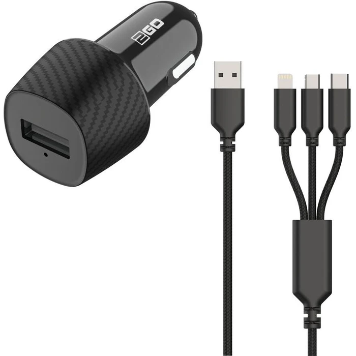 Φορτιστής Αυτοκινήτου USB 2GO 12V/24V (2-pieces) - Black
