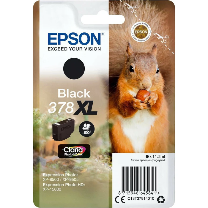 Μελάνι Epson black Claria Photo HD 378 XL T 3791