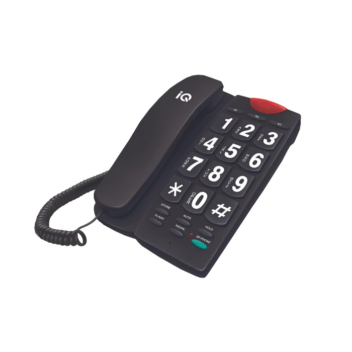 Ενσύρματο Τηλέφωνο IQ Dt-836bb Black