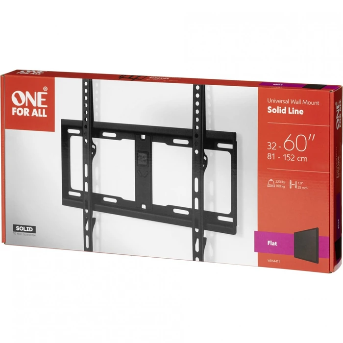 Βάση Τηλεόρασης One for All Wall 60 Solid Flat