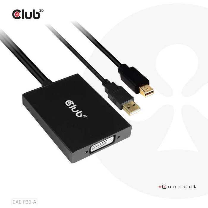 Αντάπτορας Mini Display Port Club3D > DVI DualLink HDCP Off M/F retail