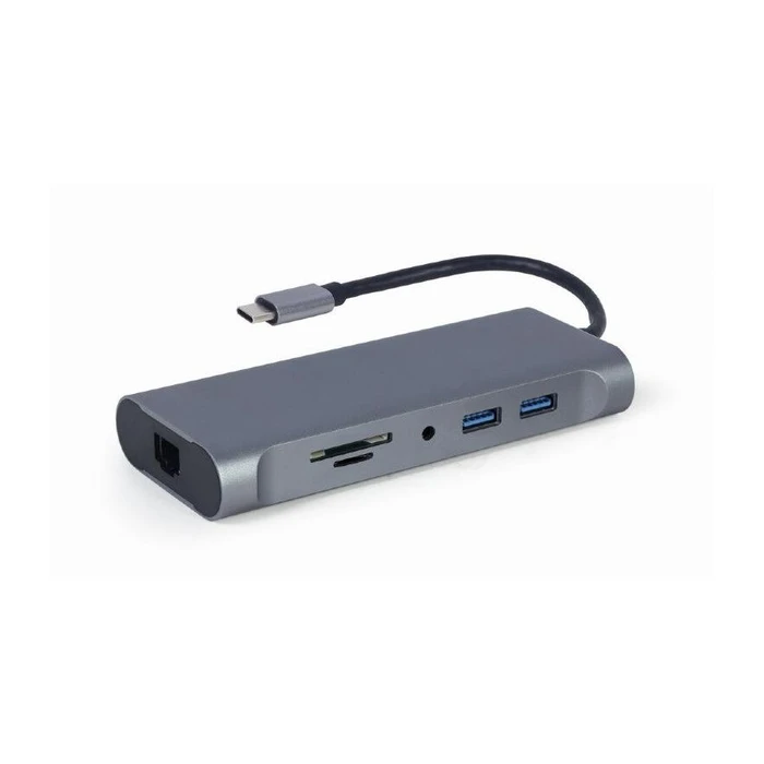 Docking Station Gembird USB Typ-C 7-in-1 Combo space grey