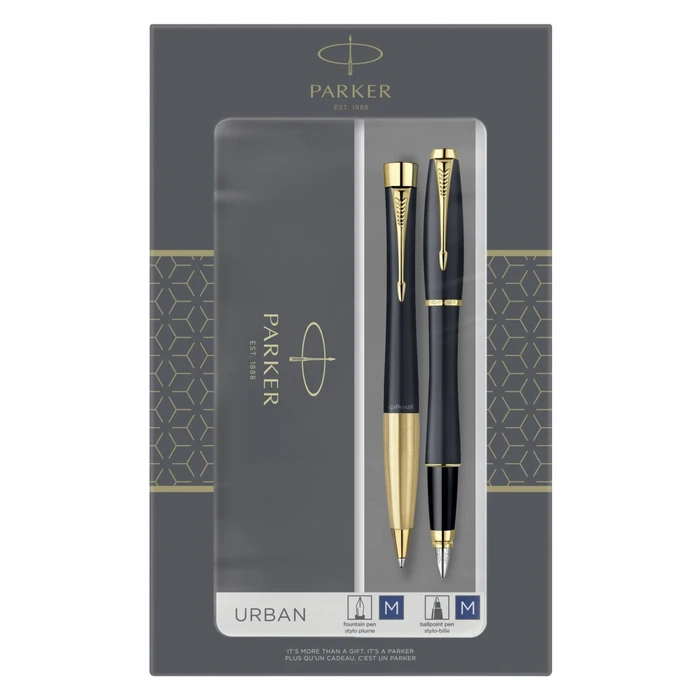 Στυλό Parker Urban Muted Black G.C. DuoSet incl. Gift-box