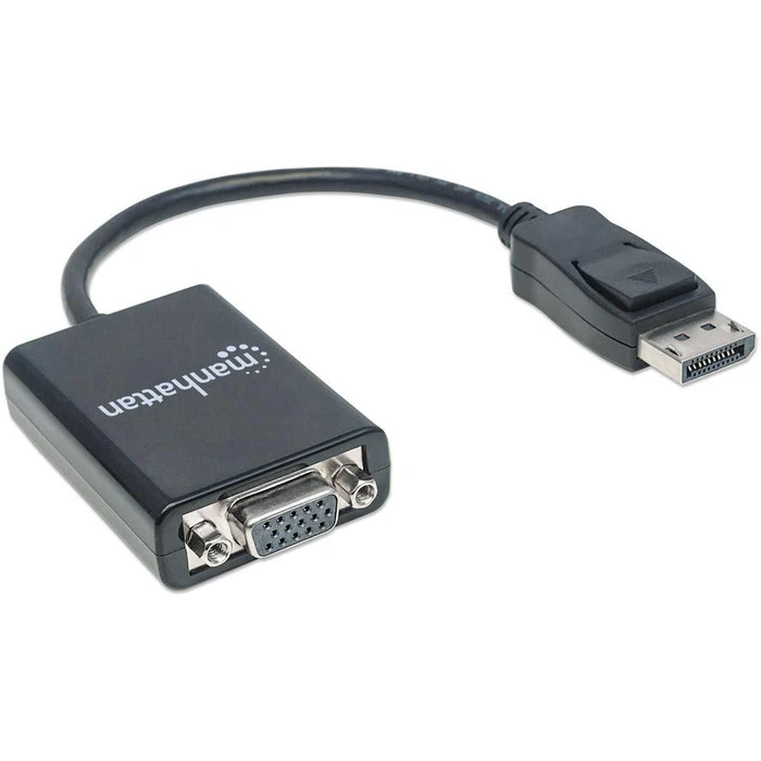 Αντάπτορας Displayport Manhattan M/F DP->HD15, Black