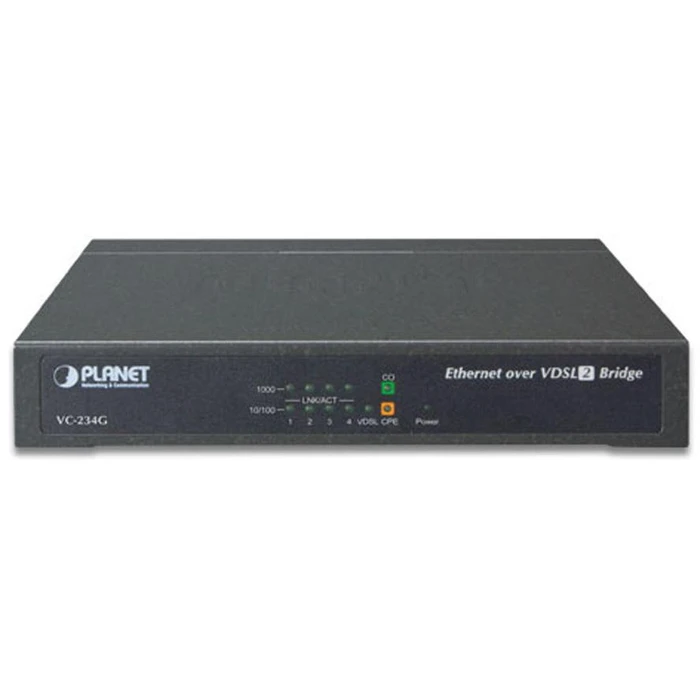 Converter PLANET 4-Port 10/100/1000T Ethernet to VDSL2 Bridge