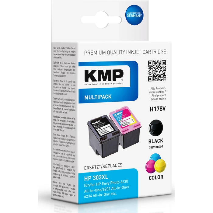 Μελάνι Συμβατό KMP H178V Promo Pack BK/Color for HP 3YN10AE