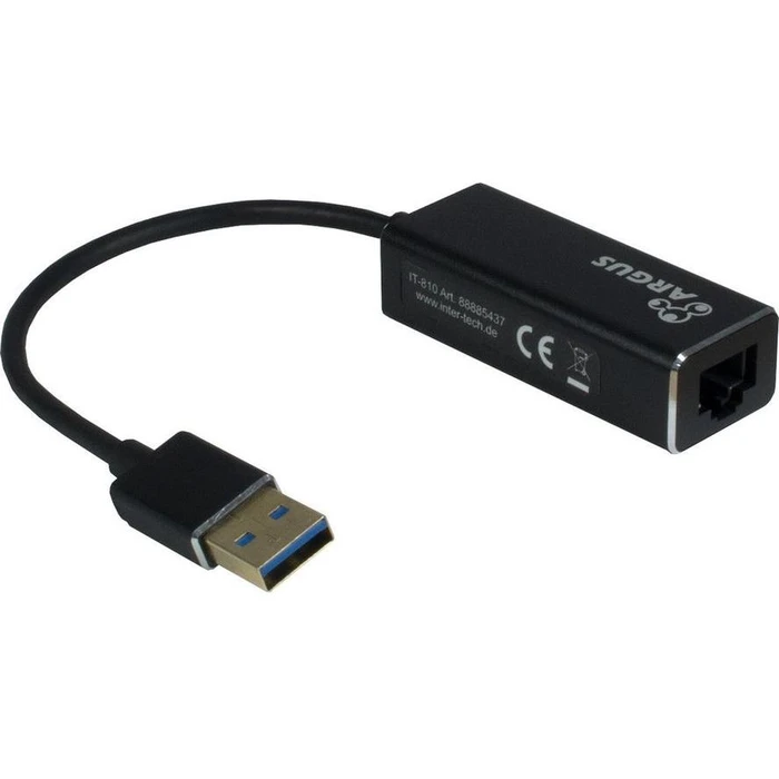 Αντάπτορας Δικτύου USB Inter-Tech LAN- Argus IT-810 USB 3.0 Gigabit-LAN