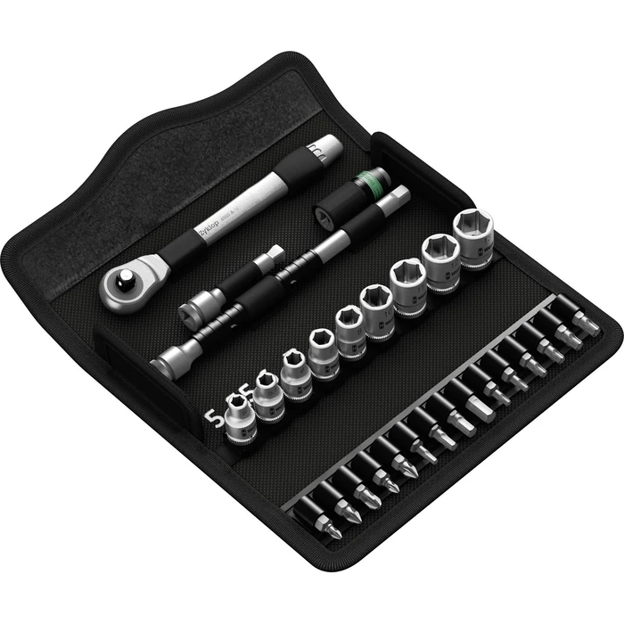 Σετ Εργαλείων Wera 8100 SA 7 Zyklop Metal ratchet set push-through square