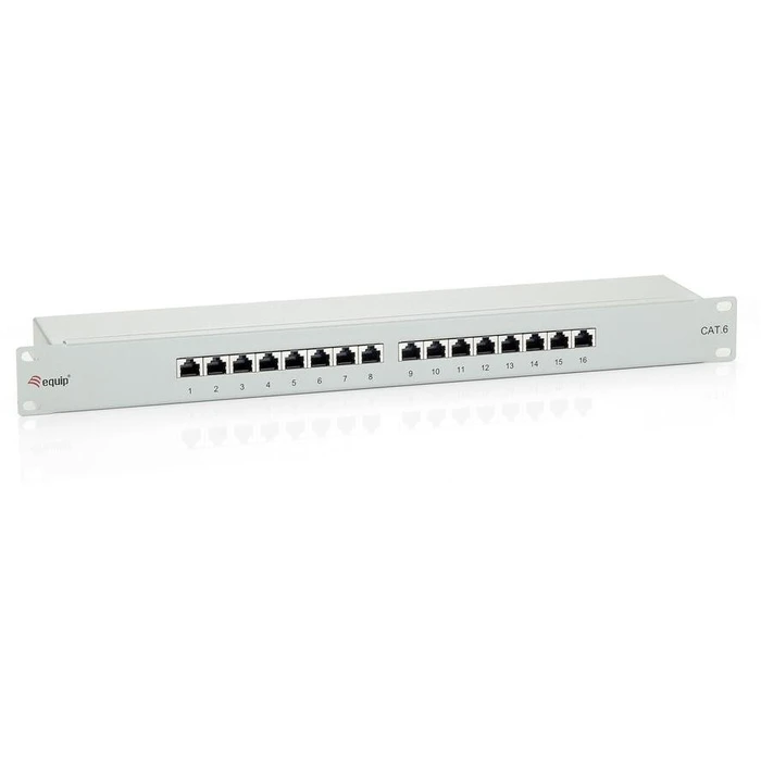 Patch Panel Equip 16x RJ45 Cat6 19" 1HE gray