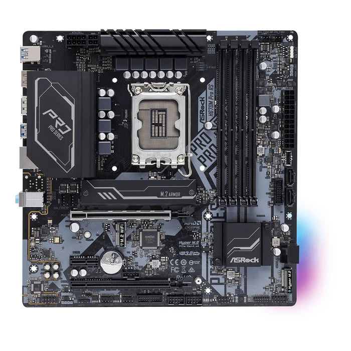 Motherboard AsRock H670M Pro RS - micro ATX - LGA1700-Sockel - H670