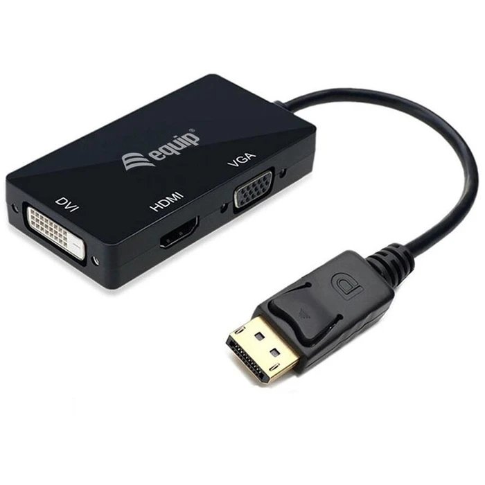 Αντάπτορας Displayport Equip HDMI/VGA/DVI M/F Black