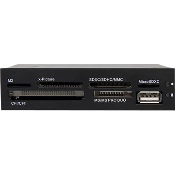 Card Reader StarTech 3.5in Front Bay 22-in-1 USB 2.0 Internal Multi Media - Black (35FCREADBK3)