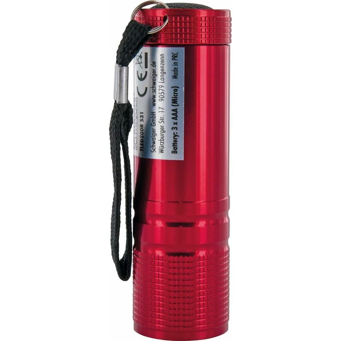 Φακός LED Schwaiger mini 90 lumens red